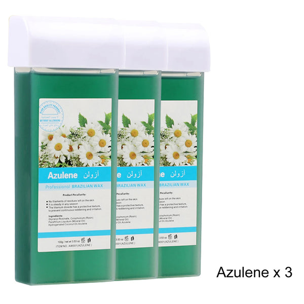 Roll-On Wax Refill Kit – Professional Hair Removal Cartridges for Wax Warmer (Aloe, Honey, Coconut, Lavender, Rose, Chamomile) 100ML