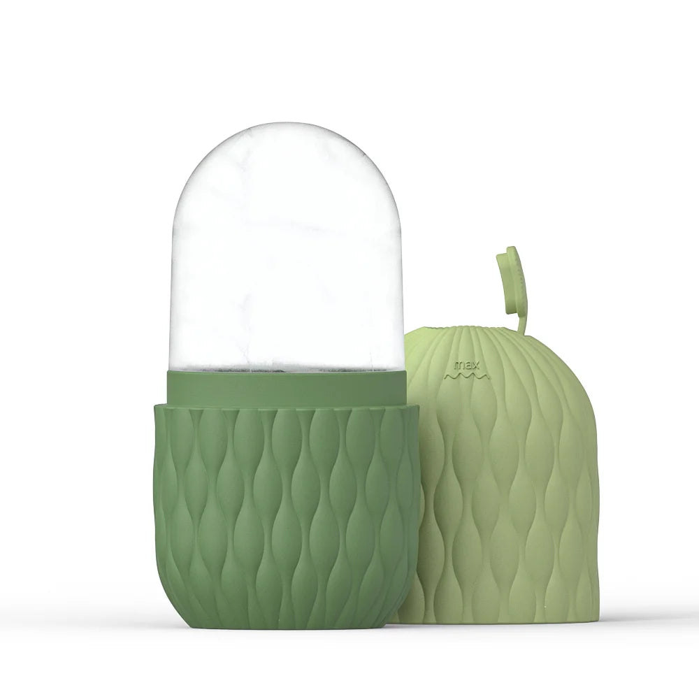 Ice Face Roller (1/3PCS Set) – Stainless Steel & Silicone Facial Roller for Skin Tightening - Live Easy