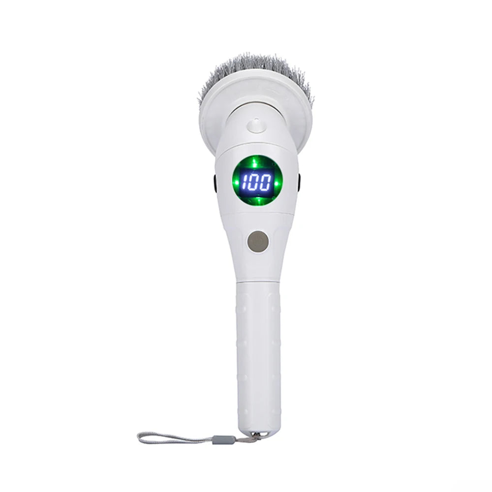Electric Cleaning Brush 8-in-1 – Rechargeable Cordless Rotating Scrubber with Adjustable Handle