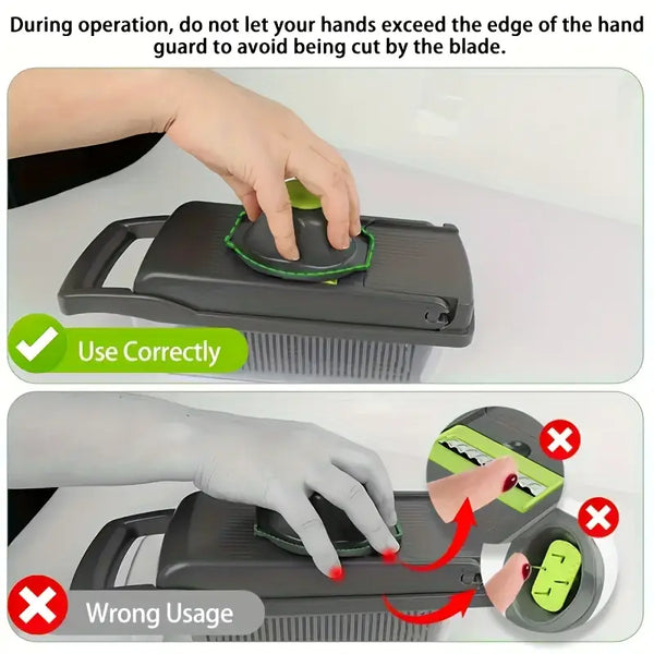 16-in-1 Heavy-Duty Vegetable Chopper Set – Multi-Functional Food Processor with Safety Lock, Storage Container & Multiple Blades - Live Easy