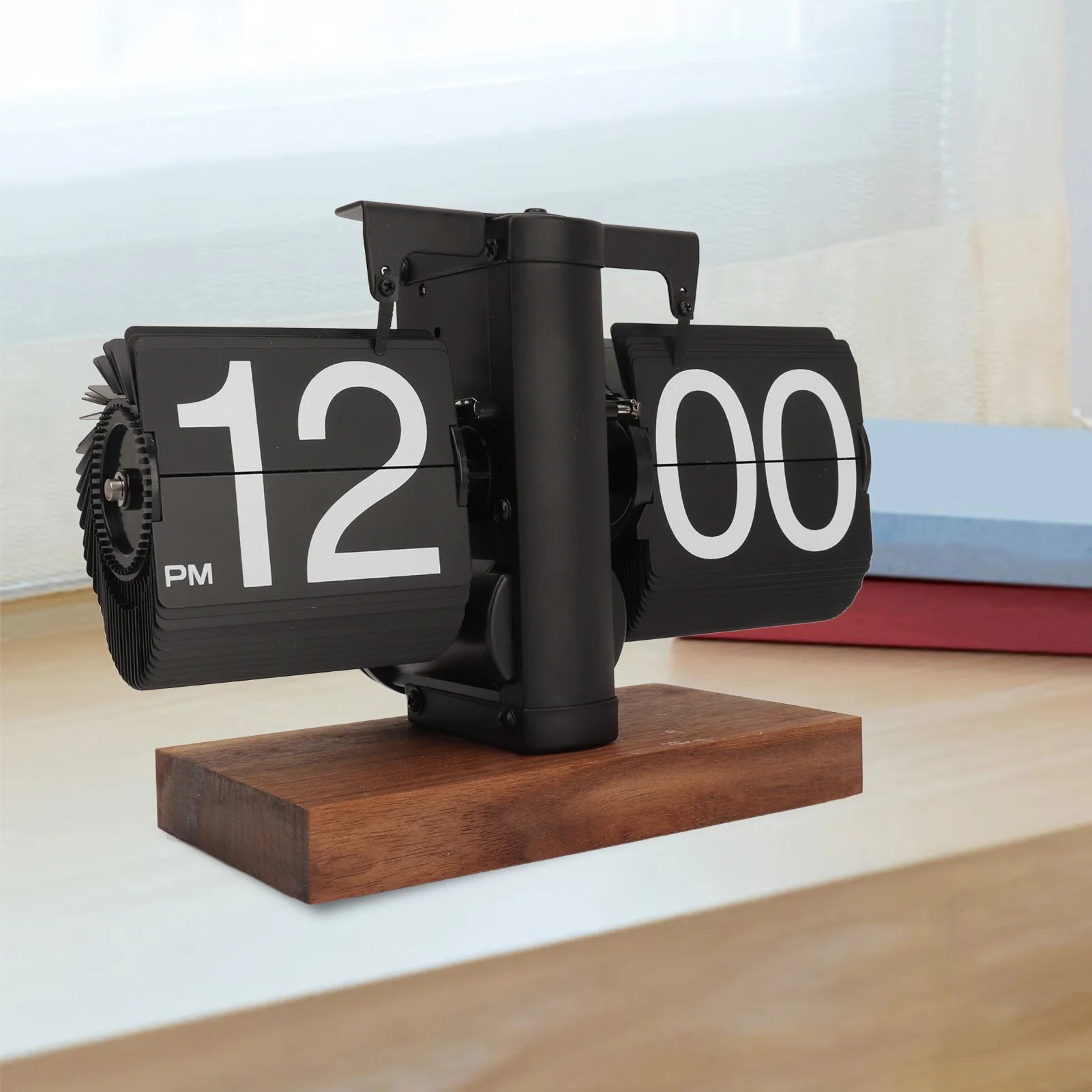 Retro Flip Down Clock – Automatic Turning Battery Clock for Home & Office Décor