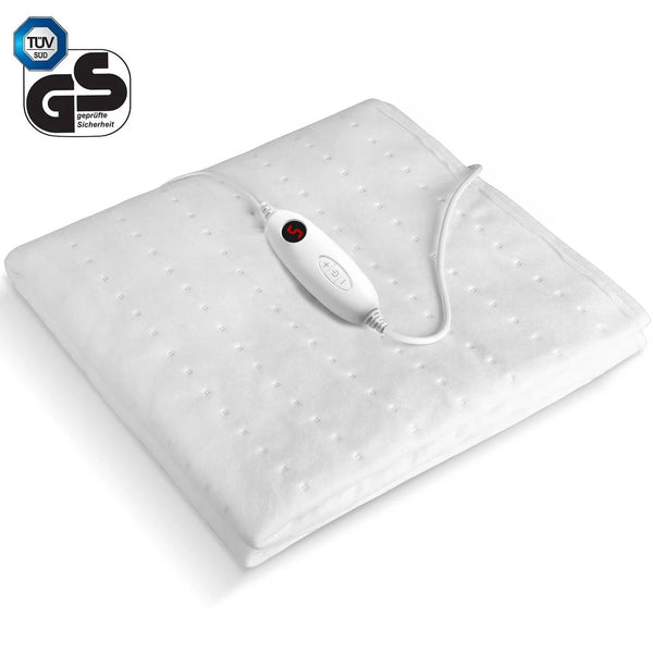 Electric Heated Mattress Pad 150×80cm – 100W Bed Warmer with 6 Heat Levels, Auto-Off & Fast Heating