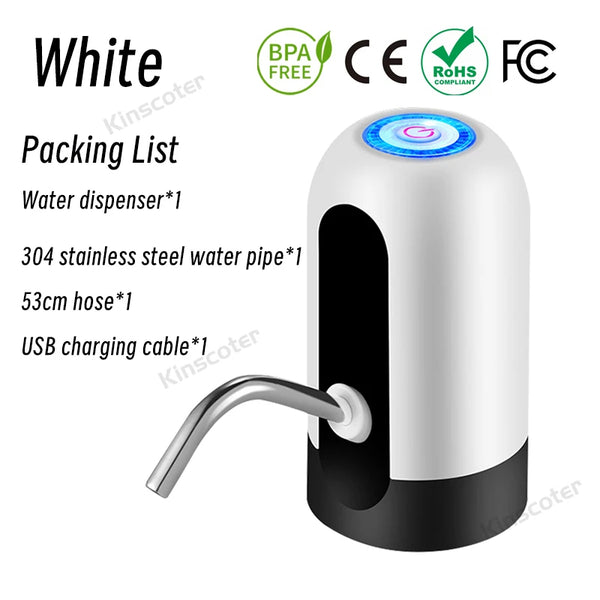 Portable Automatic Water Dispenser Pump – USB Rechargeable & BPA-Free