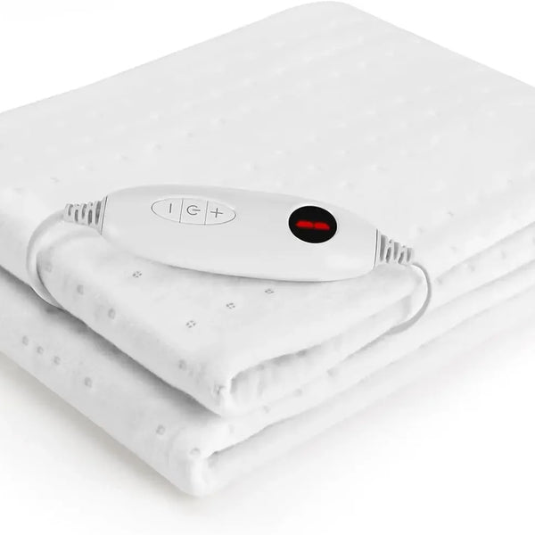 Electric Heated Mattress Pad 150×80cm – 100W Bed Warmer with 6 Heat Levels, Auto-Off & Fast Heating