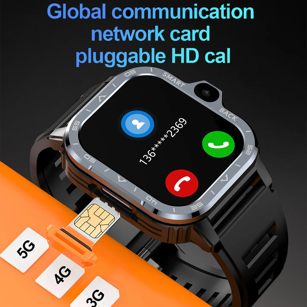 Valdus PGD 4G/5G Android Smart Watch – GPS, Dual HD Camera, NFC & WiFi | 16GB/64GB ROM Smartwatch with SIM Card Slot for Men - Live Easy