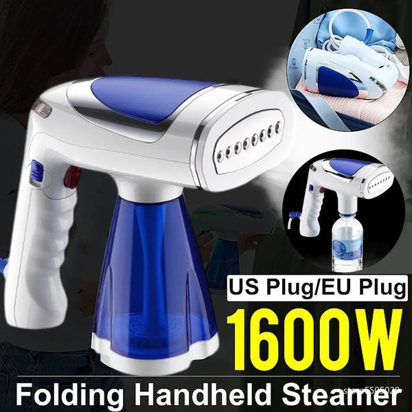 Foldable Clothes Steamer Iron – Portable Handheld Garment Steamer with Fast Heating & 3 Speeds