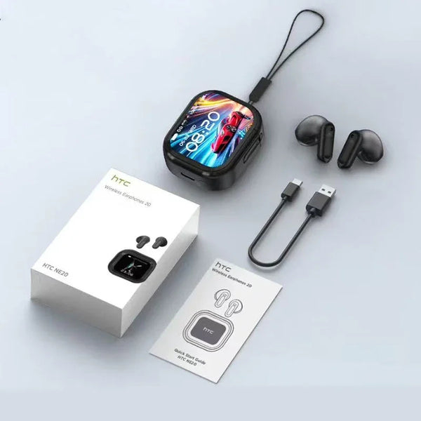HTC NE20 Bluetooth V6.0 Earphones – TWS Wireless Sports Headphones with AI Translation - Live Easy