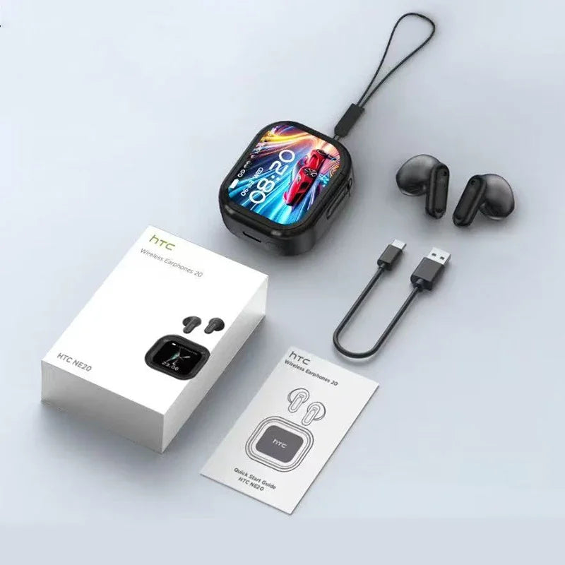 HTC NE20 Bluetooth V6.0 Earphones – TWS Wireless Sports Headphones with AI Translation - Live Easy