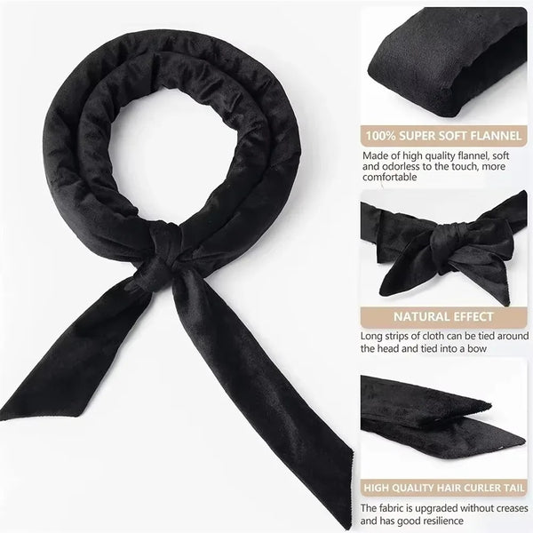 Heatless Curling Rod Headband – Soft No-Heat Hair Curler for Overnight Curls | Lazy Sleeping Hair Roller Band Styling Tool for Women - Live Easy