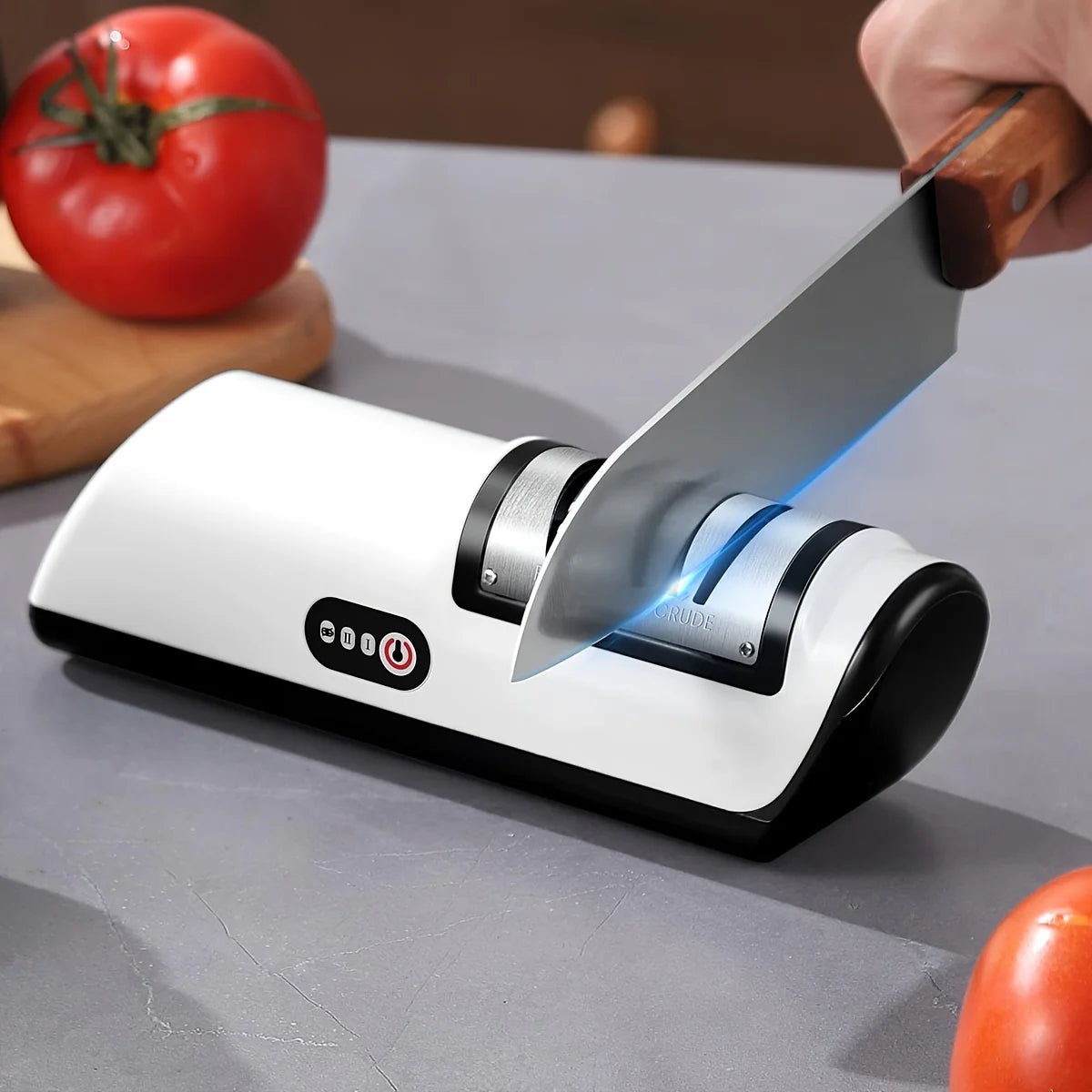 Electric Knife Sharpener – Professional 4-Gear Automatic Multifunctional Sharpener for Kitchen Knives - Live Easy