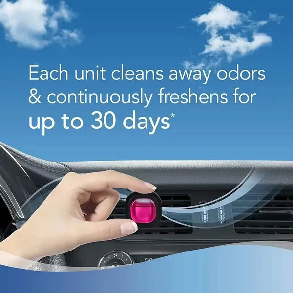 Car Vent Clip Air Freshener – Long-Lasting Essential Oil Odor Eliminator (0.14oz)