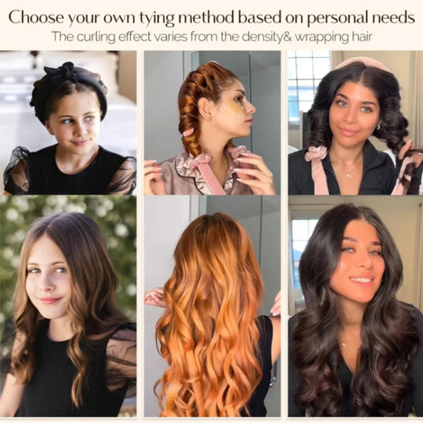 Heatless Curling Rod Headband – Soft No-Heat Hair Curler for Overnight Curls | Lazy Sleeping Hair Roller Band Styling Tool for Women - Live Easy