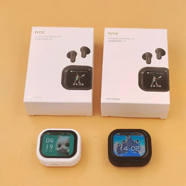 HTC NE20 Bluetooth V6.0 Earphones – TWS Wireless Sports Headphones with AI Translation - Live Easy