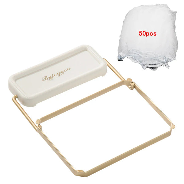 Foldable Sink Filter Rack – Mesh Bag Stand for Kitchen Waste & Garbage Storage