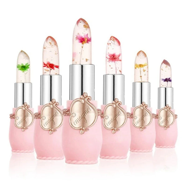 Flower Jelly Lipstick Set – Color-Changing Long-Lasting Lip Balm (6PCS)