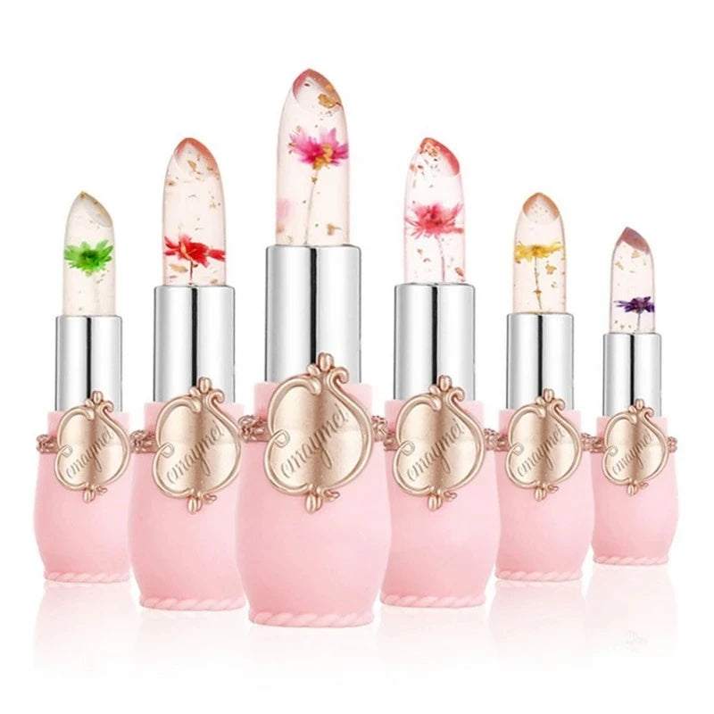 Flower Jelly Lipstick Set – Color-Changing Long-Lasting Lip Balm (6PCS)