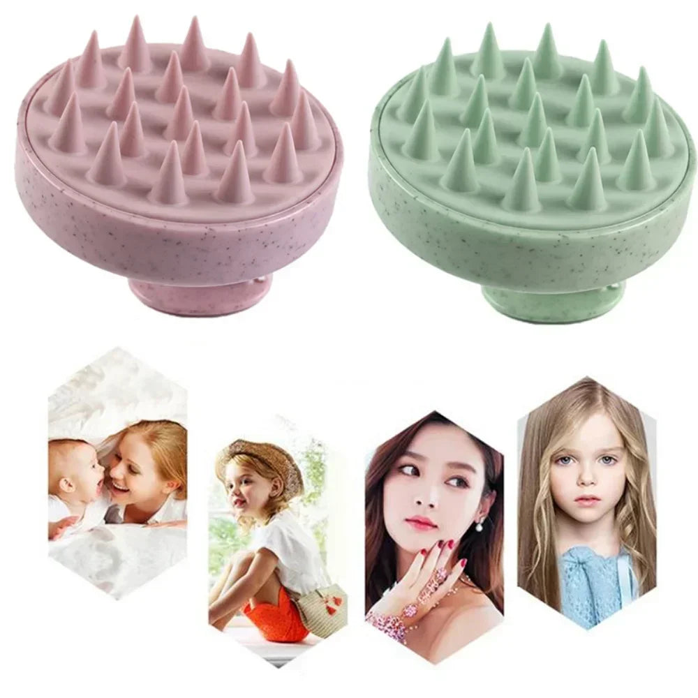 Silicone Scalp Massage Shampoo Brush – Soft Hair Washing Comb