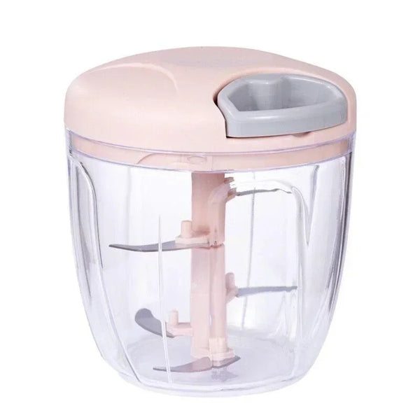 Manual Food Chopper 500/900ml – Vegetable Cutter, Onion Crusher & Meat Mincer