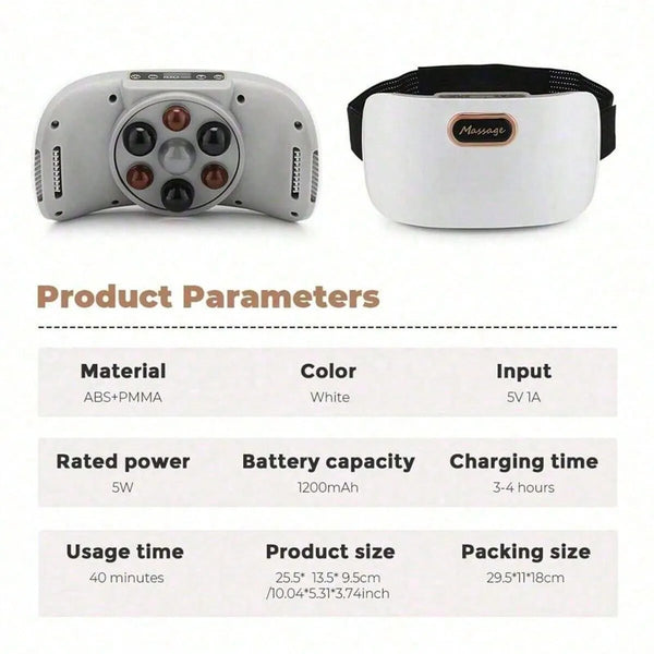 Electric Abdominal Massager – Vibrating Waist & Belly Relaxation Belt with Heating