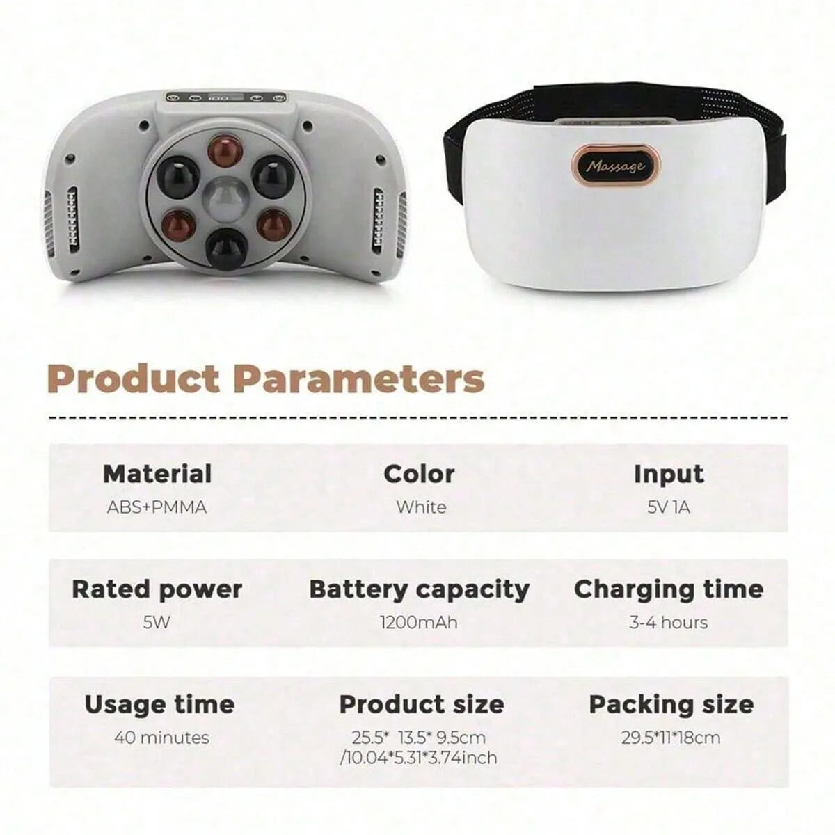 Electric Abdominal Massager – Vibrating Waist & Belly Relaxation Belt with Heating