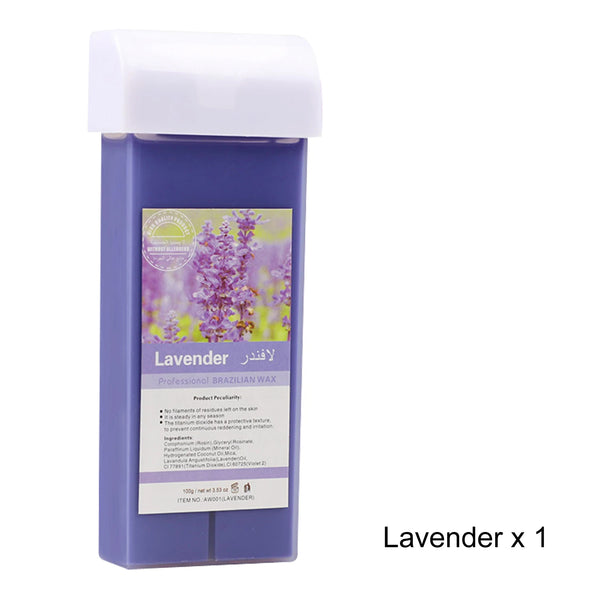 Roll-On Wax Refill Kit – Professional Hair Removal Cartridges for Wax Warmer (Aloe, Honey, Coconut, Lavender, Rose, Chamomile) 100ML