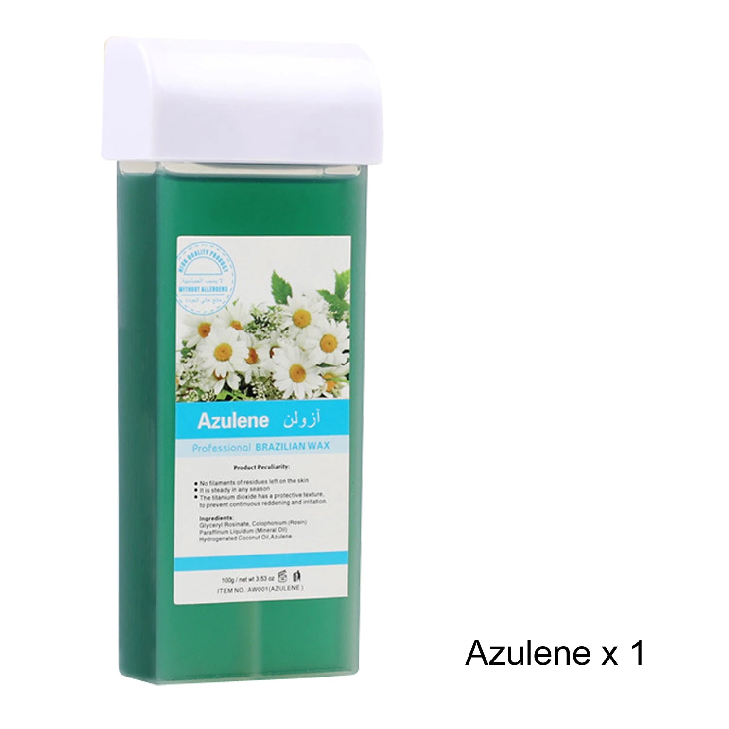 Roll-On Wax Refill Kit – Professional Hair Removal Cartridges for Wax Warmer (Aloe, Honey, Coconut, Lavender, Rose, Chamomile) 100ML