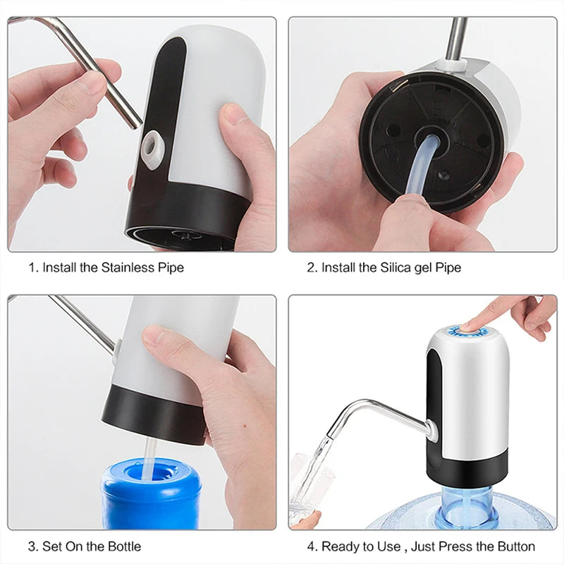Portable Automatic Water Dispenser Pump – USB Rechargeable & BPA-Free