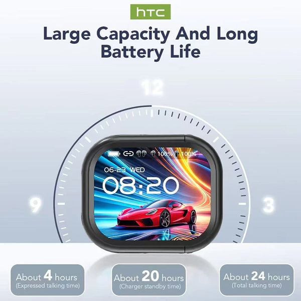 HTC NE20 Bluetooth V6.0 Earphones – TWS Wireless Sports Headphones with AI Translation - Live Easy