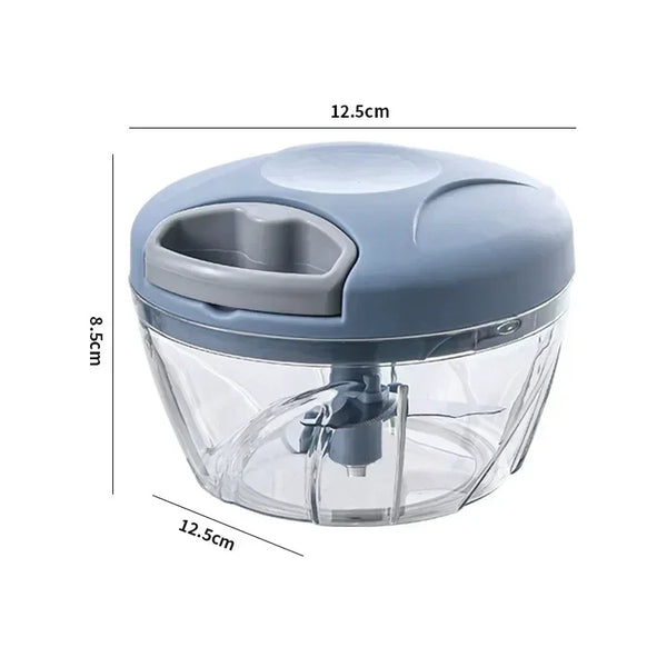 Manual Food Chopper 500/900ml – Vegetable Cutter, Onion Crusher & Meat Mincer