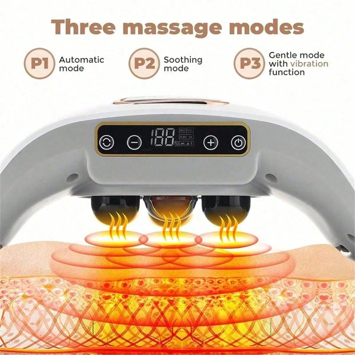 Electric Abdominal Massager – Vibrating Waist & Belly Relaxation Belt with Heating