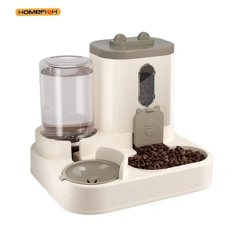 2-in-1 Cat Food & Water Dispenser – Automatic Feeding & Drinking Station