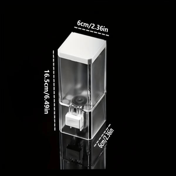 Wall-Mounted Press Soap Dispenser – Transparent Refillable & Leakproof