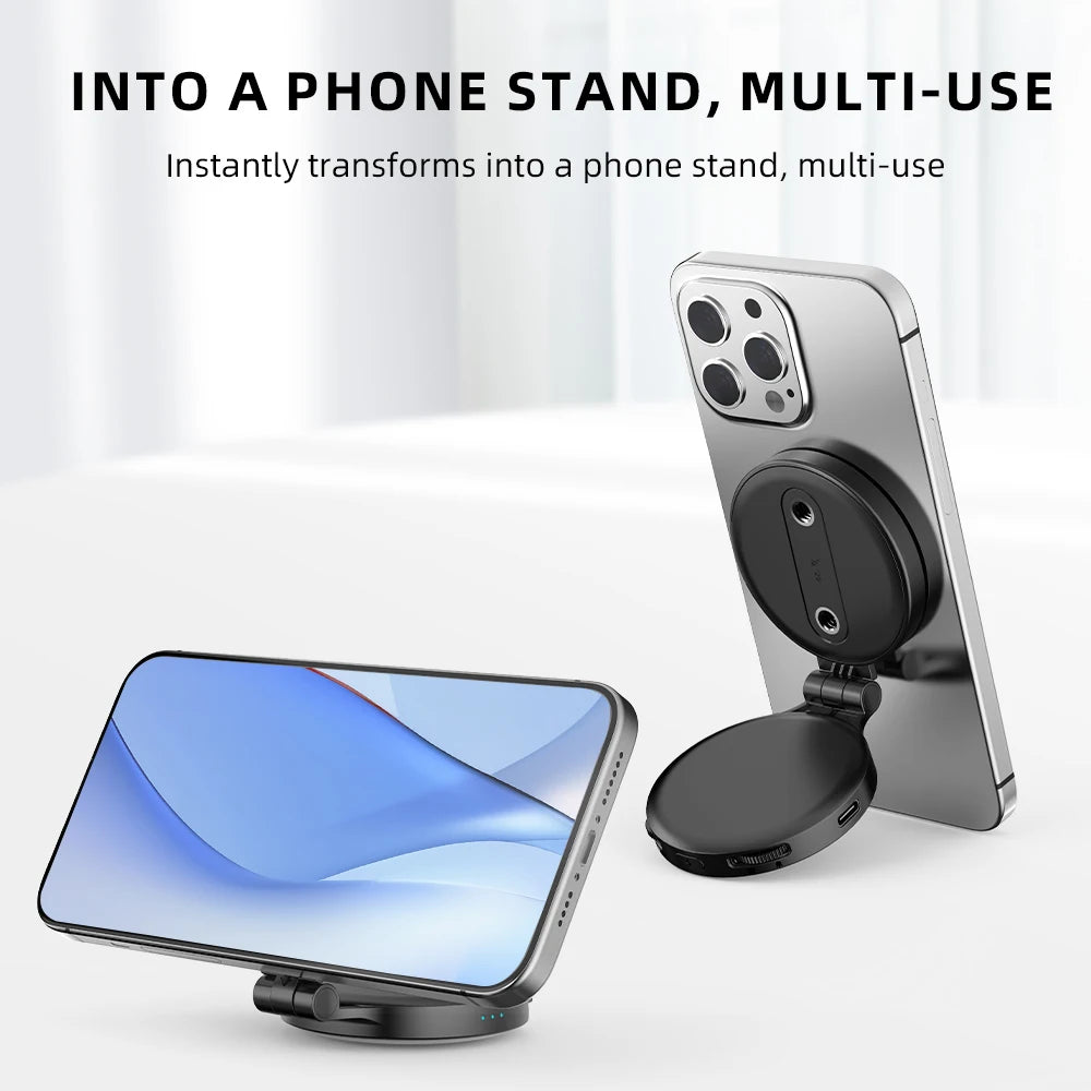 MagSafe Magnetic Fill Light for iPhone – Universal LED Selfie Ring Lamp with Retractable Flip Bracket - Live Easy