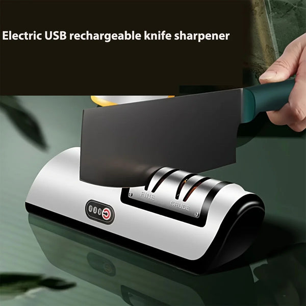 Electric Knife Sharpener – Professional 4-Gear Automatic Multifunctional Sharpener for Kitchen Knives - Live Easy