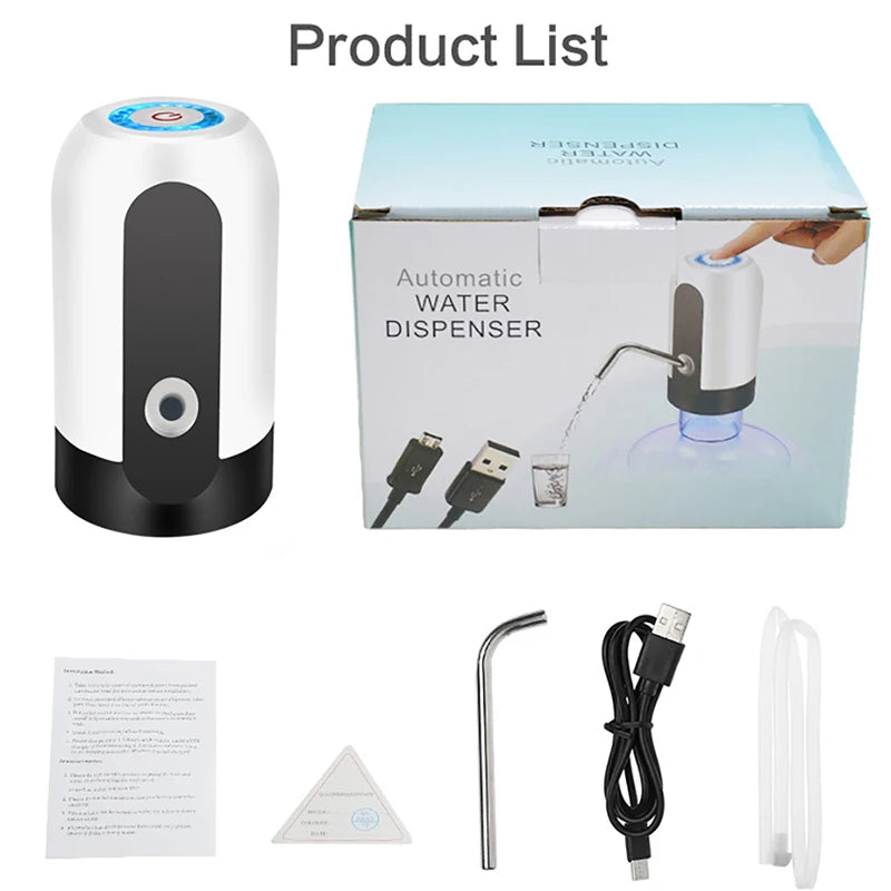 Portable Automatic Water Dispenser Pump – USB Rechargeable & BPA-Free