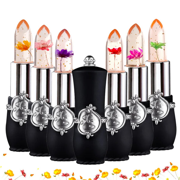 Flower Jelly Lipstick Set – Color-Changing Long-Lasting Lip Balm (6PCS)