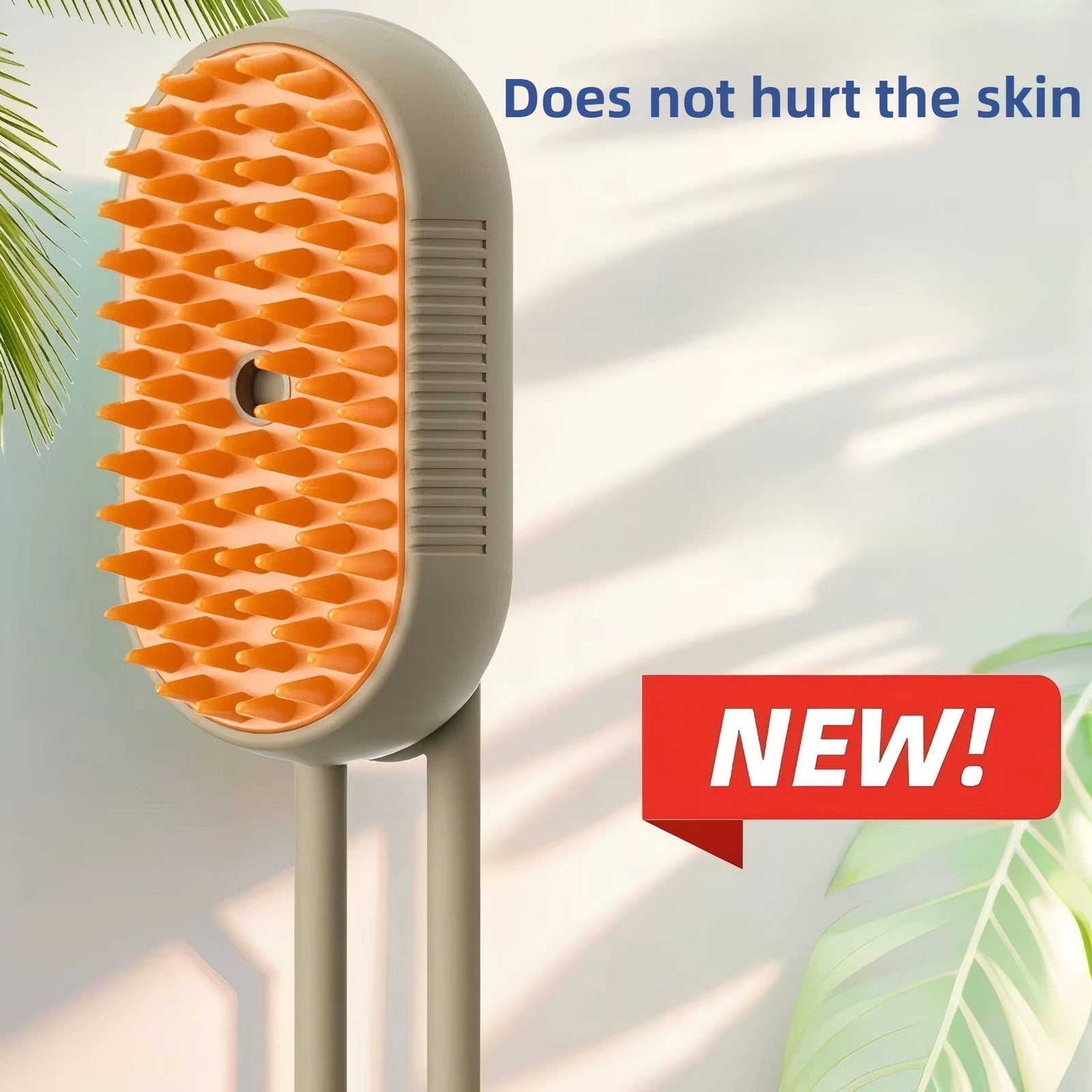 3-in-1 Electric Pet Steam Brush – Cleaning, Hair Removal & Massage Grooming Comb with Spray and 360° Rotating Handle