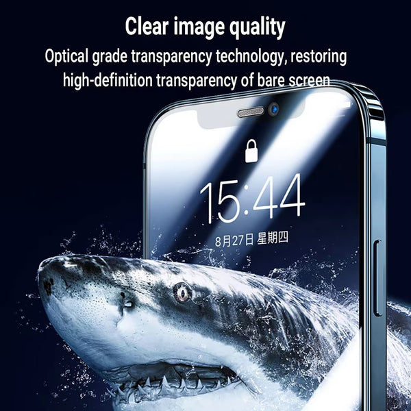 Oleophobic Dust-Free Screen Protector – HD Tempered Glass for iPhone, Anti-Fingerprint, Easy Installation & Scratch Resistant - Live Easy