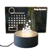 USB-Powered LED Night Light with Message Board – Touch Writing Surface Desk Lamp with Warm White Ambient Light - Live Easy