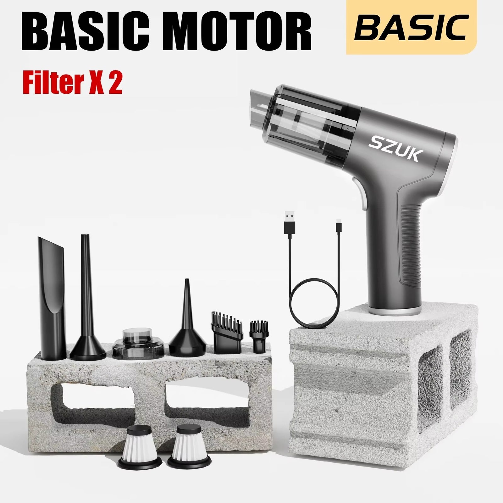 Handheld Vacuum Cleaner – Compact Wireless Dust Remover for Car & Home with Powerful Suction & Rechargeable Design