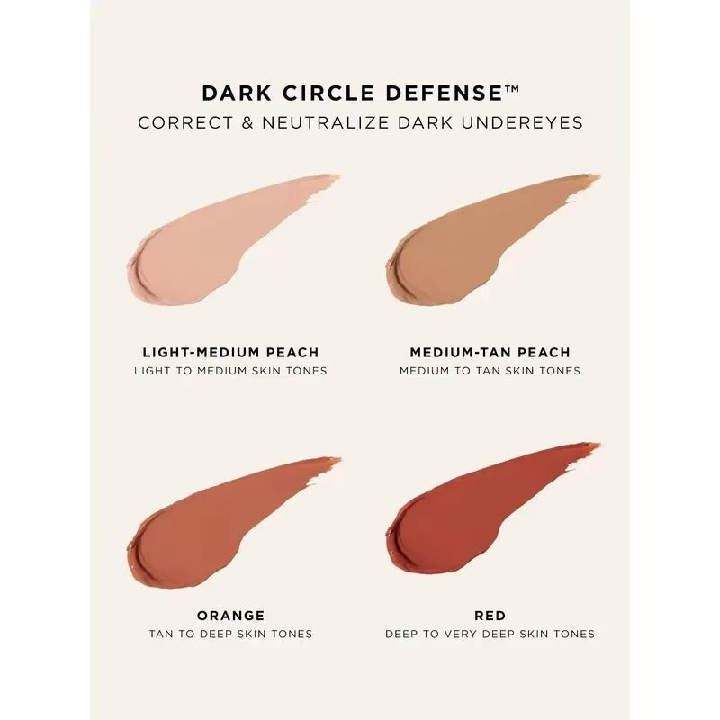Tarte Colored Clay CC Undereye Corrector – 4-in-1 Brightening Concealer for Dark Circles & Puffiness | Color-Correcting Cream with Natural Finish - Live Easy