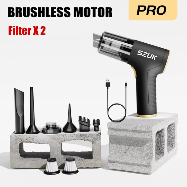 Handheld Vacuum Cleaner – Compact Wireless Dust Remover for Car & Home | Powerful Suction, Lightweight Design, Rechargeable Mini Cleaner - Live Easy