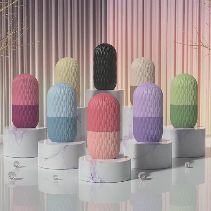 Ice Face Roller (1/3PCS Set) – Stainless Steel & Silicone Facial Roller for Skin Tightening & Puffiness Relief