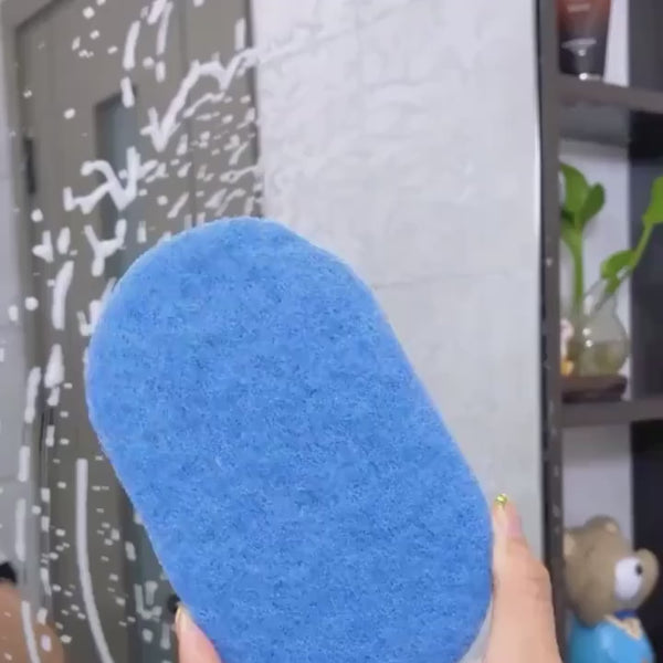 Multi-Purpose Cleaning Brush with Handle – Non-Scratch Kitchen & Bathroom Scrubber