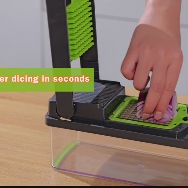 16-in-1 Heavy-Duty Vegetable Chopper Set – Multi-Functional Food Processor with Blades & Storage Container